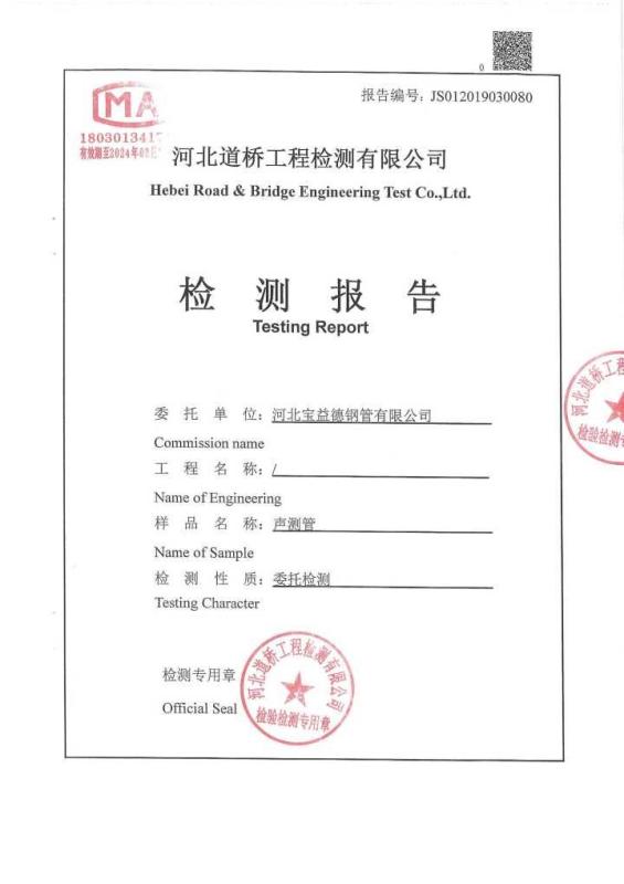 崇左检测报告